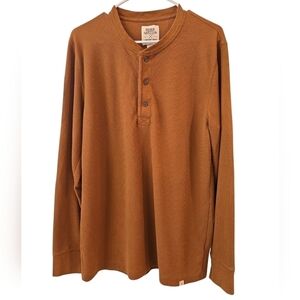 BLAKE SHELTON X LANDS' END THERMAL KNIT HENLEY. SIZE MEDIUM TALL.38-40.